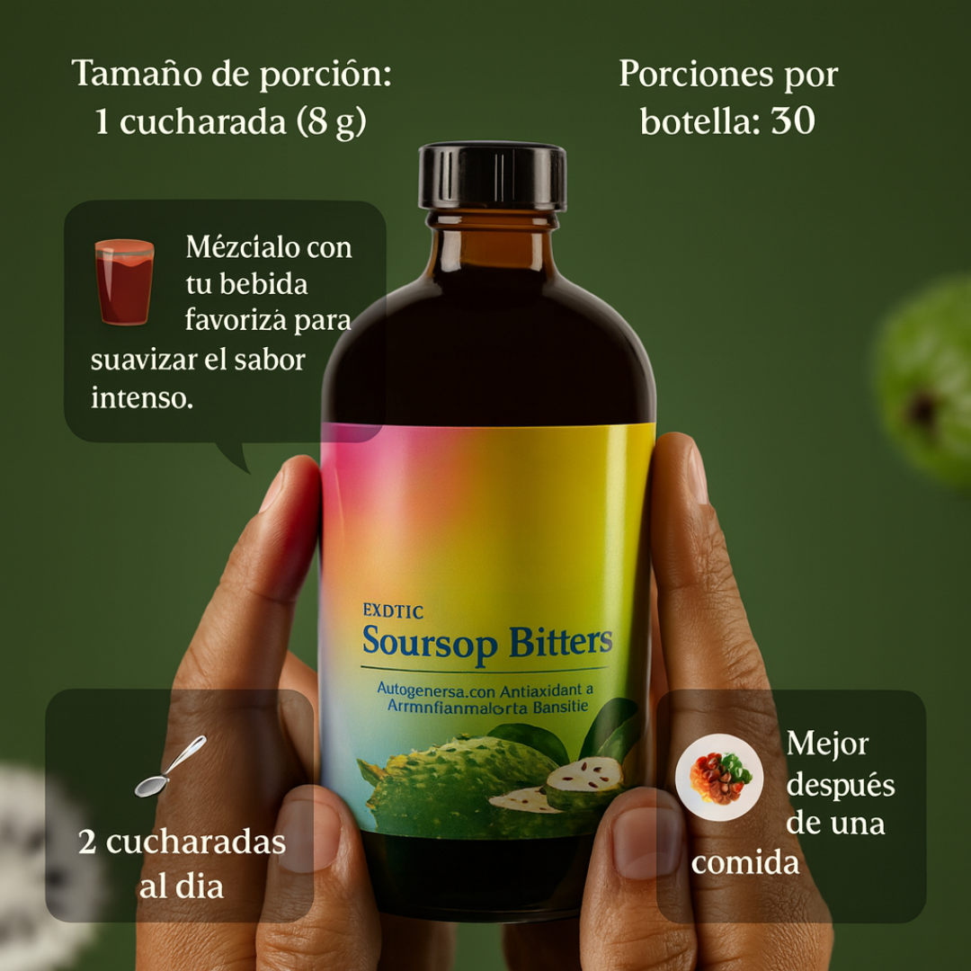 Amargo de guanábana - Limpieza y energía en solo 7 días