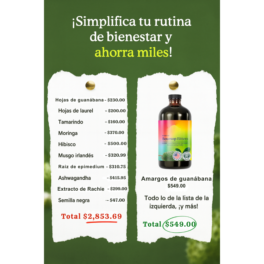 Amargo de guanábana - Limpieza y energía en solo 7 días