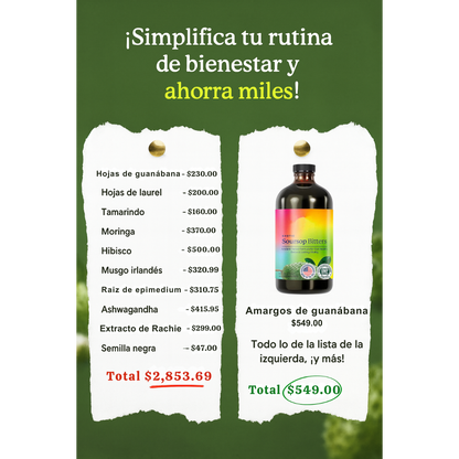 Amargo de guanábana - Limpieza y energía en solo 7 días