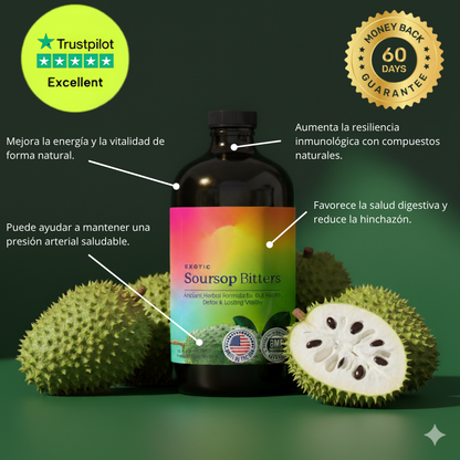 Amargo de guanábana - Limpieza y energía en solo 7 días